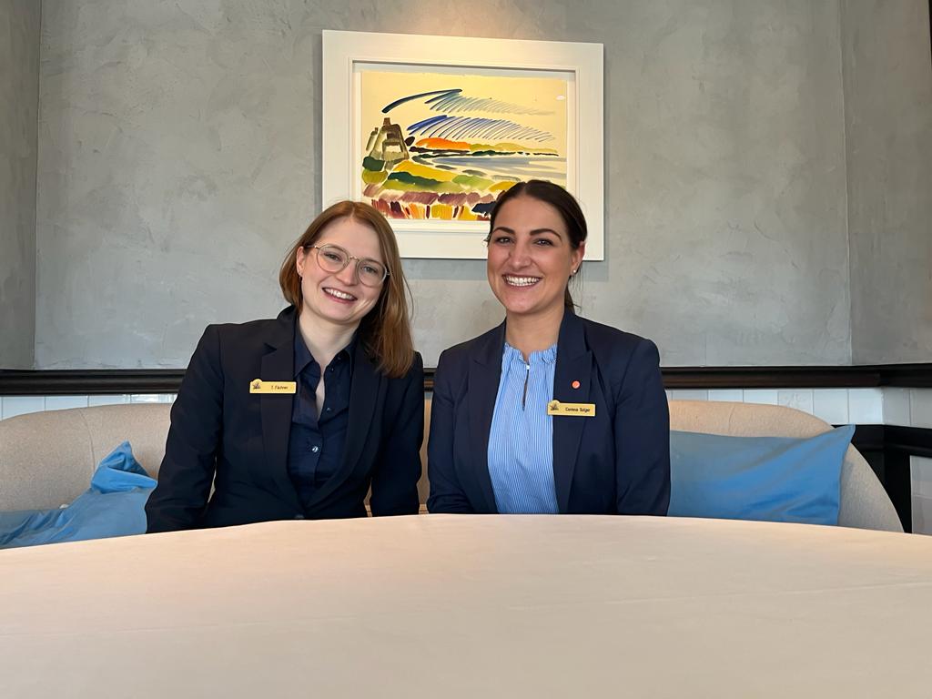 Unser aktuelle und zukünftige Restaurantleitung Corinna Sulger und Tabea Fächner