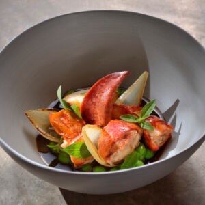 Lobster dish at Söl’ring Hof, Sylt—ideal holiday treat.