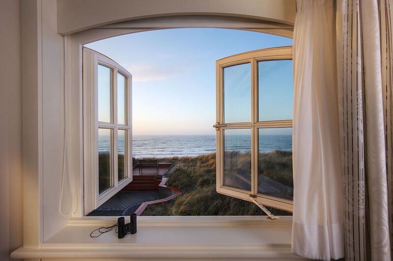 Meeres-Maisonette Ausblick aus dem Fenster auf das Meer