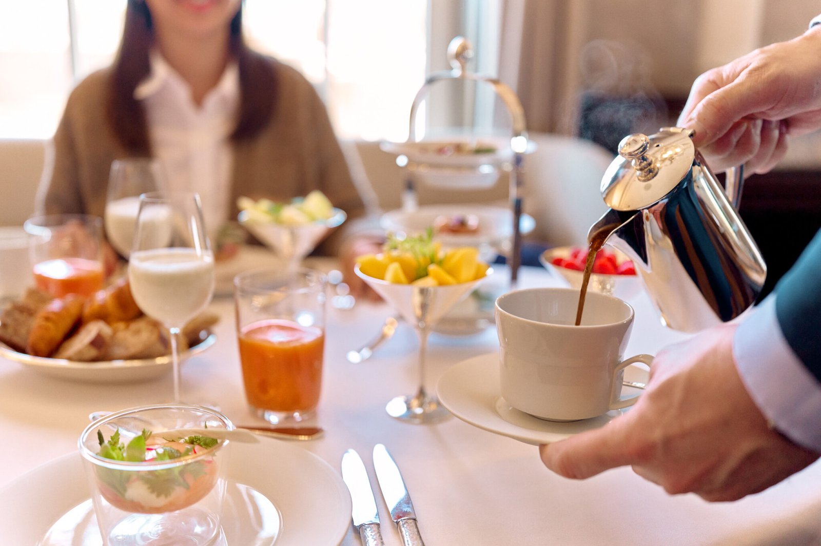 Frühstück im Söl’ring Hof auf Sylt: eine gemütliche Urlaubsmorgenstimmung.
