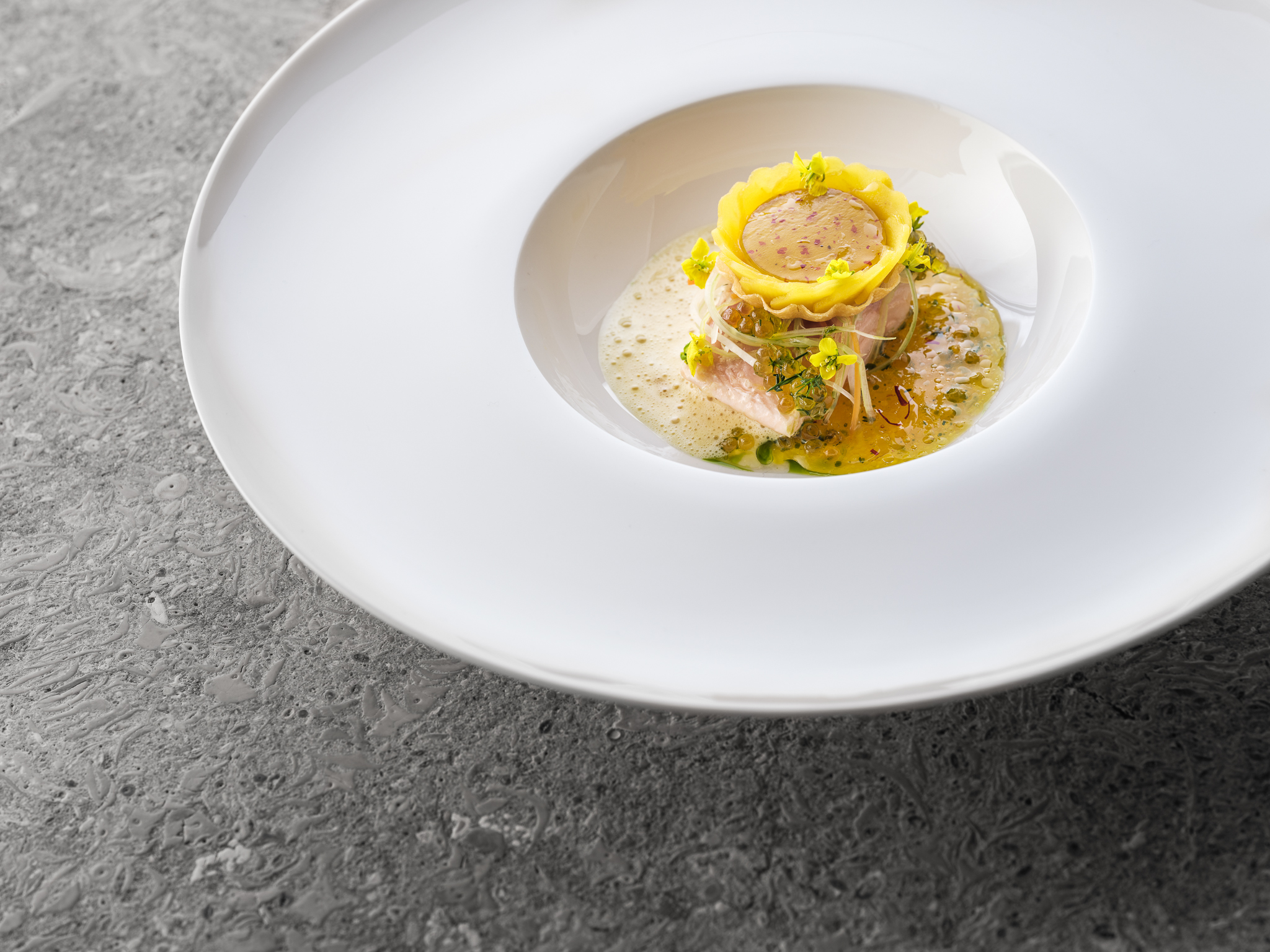 Sabling, Streckrübe, Safran & Sauternes Restaurant JAN © Pieter D'Hoop