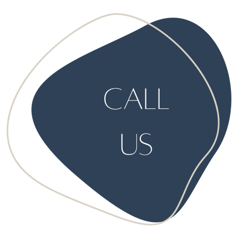 Dark blue “CALL US” shape, Söl’ring Hof Sylt vacation info.